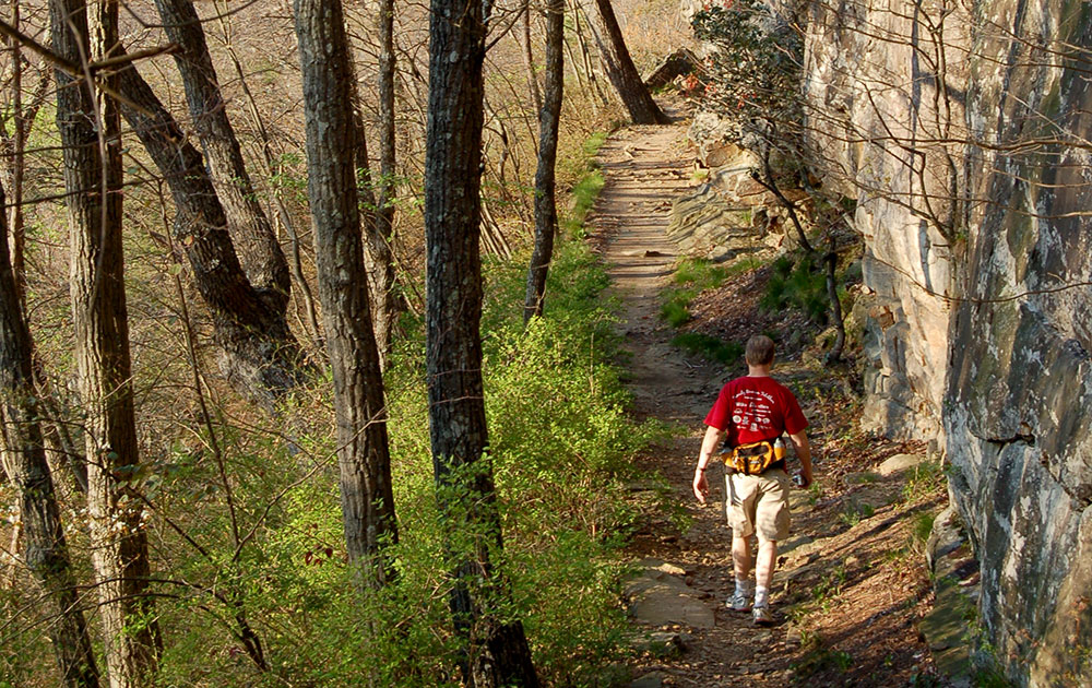 Jerry Patton on the Bluff Trail